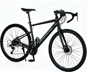 Vélo <span class=keywords><strong>de</strong></span> <span class=keywords><strong>route</strong></span> en alliage d'aluminium 700c à frein à disque, <span class=keywords><strong>vitesse</strong></span> variable, guidon droit/courbé, pour adulte – Meilleures ventes - Product Image 1