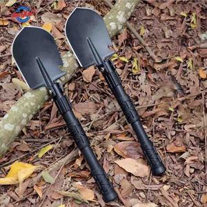 <span class=keywords><strong>Pala</strong></span> de Carbón de Acero con Alto Contenido de <span class=keywords><strong>Carbono</strong></span> JUNQIAO, <span class=keywords><strong>Pala</strong></span> Plegable para Camping con Mango de Madera Resistente al Agua, Tapa y 3 Años de Garantía - Product Image 1