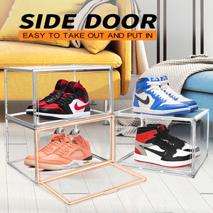 Nhà Máy Tùy Chỉnh Acrylic Rõ Ràng Giày Lưu Trữ Hộp Stackable Túi Xách Hiển Thị Trường Hợp Sneaker Tổ Chức Hộp Giày - Product Image 5