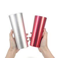 Mug en aluminium personnalisé changeant de couleur, tasse thermosensible qui change de couleur selon la température, pour le camping en plein air, cadeaux amusants