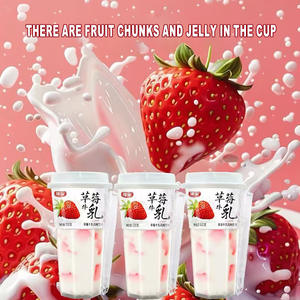Bere fragole Mango bevande esotiche bevanda aromatizzata al latte 520g tazza di frutta sapore latte bevanda - Product Image 2