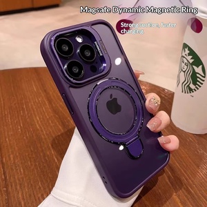 Coque de protection antichoc en PC rigide avec double support magnétique en métal et protection d'objectif pour iPhone 15 16 17 <span class=keywords><strong>Pro</strong></span> <span class=keywords><strong>Max</strong></span> - Product Image 3