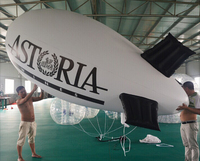 Zeppelin Inflable Económico, Aerostato Inflable de PVC Impermeable con Helio