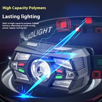 HL-277 capteur intelligent mineurs lampe led phare minier extérieur USB charge haute puissance phare led phare