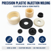 Service de conception de moulage par injection plastique sur mesure, fabrication de moules de précision, support ODM, ingénierie, pièces en nylon CNC, usine OEM