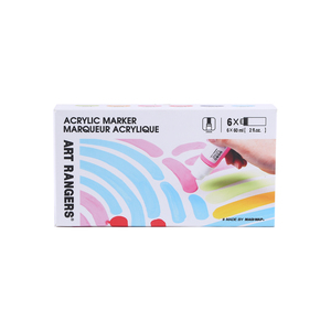 Nghệ Thuật Rangers Acrylic Đánh Dấu Bút Thiết Lập 60Ml X 6 Màu Sắc, 18Mm Đầu Tròn Nghệ Sĩ Acrylic Đánh Dấu Cho Bức Tranh Nghệ Thuật - Product Image 1