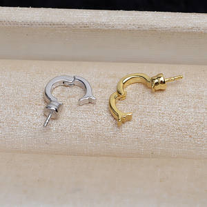 Pendentif boucle de carte en argent S925 pour femme, bijoux faits main avec plateau vide pour perles, accessoires 4370 - Product Image 4