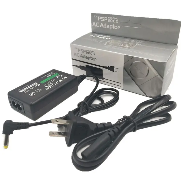شاحن وحدة التحكم في الألعاب المعايير الأمريكية والأوربية 5 فولت لشاحن الطاقة لسوني PSP/من سوني
