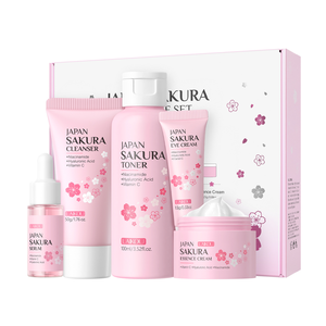Ensemble de soins de la peau LAIKOU Japan Sakura 5 pièces |   Collection de soins éclaircissants à la fleur de cerisier à la niacinamide et à la vitamine C - Product Image 5