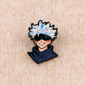 New Designs Japan Style Anime Satoru Gojo Metal <b>Pins</b> Tokyo Enamel <b>Pins</b> Ghoul Kaneki Hat <b>Pins</b> Custom <b>Pins</b> - Product Image 3