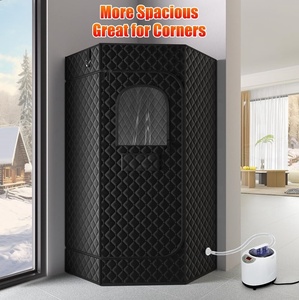 Tenda Sauna Portatile con Vapore e Telecomando per Una Persona, per Relax in Ambienti Interni - Product Image 3