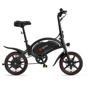 Bicicleta Eléctrica Plegable DYU D3S de 14 Pulgadas, Mini Bicicleta Eléctrica Plegable con Motor sin Escobillas en el Buje Trasero y Batería de Litio - Product Image 1