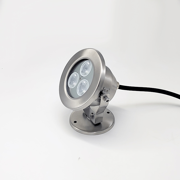 Landscape Outdoor IP68 Waterproof Stainless Steel 12V 3W 6W 9W Mini RGB Fountain Floating LED Underwater Pool Lights DMX512