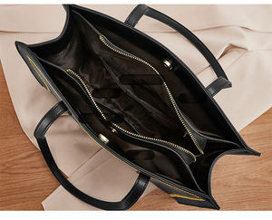 中国最佳供应商方形手提包手袋优雅刺绣大皮包和皮革手袋2021 - Product Image 6