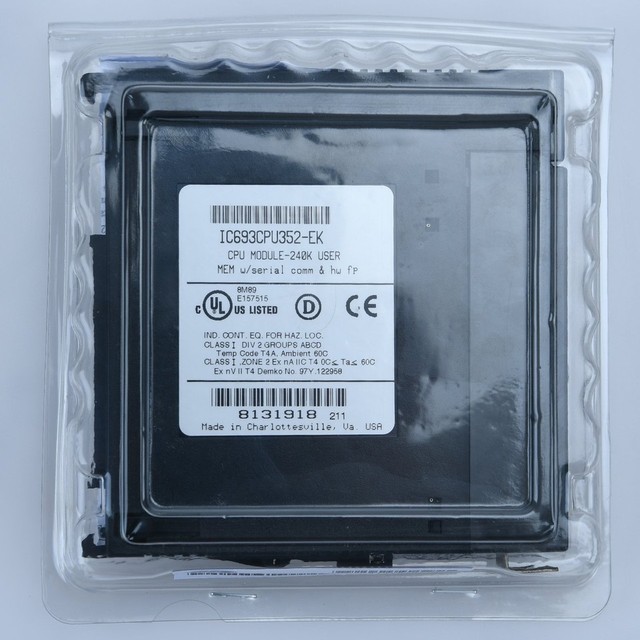IC693CPU352-EK IC693CPU352EK CPU Module New In Box Expendited Shipping