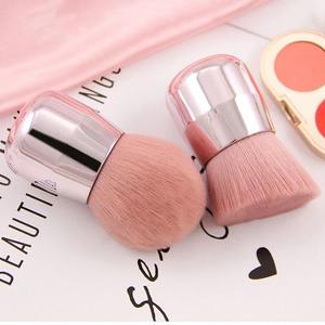 Brocha de maquillaje de una sola Seta, brocha de maquillaje <span class=keywords><strong>Kabuki</strong></span> redonda de belleza, brocha de maquillaje con logotipo personalizado - Product Image 3