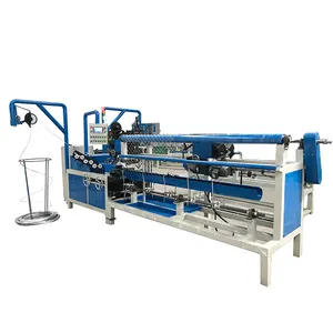 Full automatic chain link fence making machine with compact roll