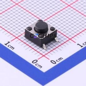 UK-B0228-G4.3-160-JZ Tactile Switch SMD-4P,6x6mm Switch Single Pole Single Throw Round Button 1.6N Vertical Mount - Product Image 1