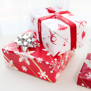 Wholesale Luxury 80gsm 50*70cm Christmas Design <strong>Red</strong> Color Gift Wrapping <strong>Paper</strong> Waterproof Coated Gift <strong>Paper</strong> for Christmas Season - Product Image 5