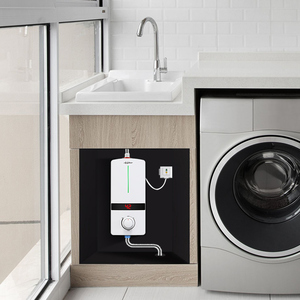 Chauffe-eau électrique instantané Anlabeier sans réservoir 5500W avec affichage numérique et contrôle de température réglable - Product Image 2