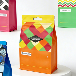 Custom Printed Matte Smell Proof <b>Small</b> Heat Seal 8 <b>Side</b> Sealed Coco Powder Sample Packaging Sachet Mylar <b>Bag</b> - Product Image 2