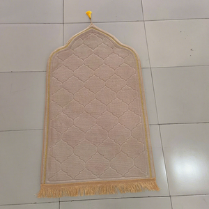 พรมละหมาด EiffelHome รูปทรงโค้ง ผ้าฟลานเนลแบบไม่เรียบ ด้านหลังกันลื่น ลายนูน จัดส่งข้ามประเทศ วัสดุโพลีเอสเตอร์โฟม - Product Image 3