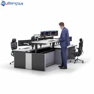 Desain ergonomis furnitur, tampilan Modern, perintah operasi dan pengiriman konsol pusat kontrol meja