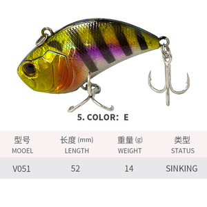 FUN Stainless Steel VIB Artificial Hard <strong>Bait</strong> 52mm/14g Full Swimming Layer for Saltwater <strong>Fish</strong> &amp; Pike <strong>Catfish</strong> Bionic Lure - Product Image 6