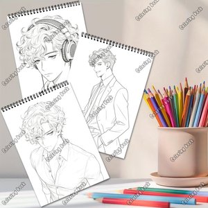 Libro para Colorear Oem Omd, Impresión <span class=keywords><strong>de</strong></span> Libros para Colorear, Diseño Elegante, Encuadernación en Espiral, Cuaderno <span class=keywords><strong>de</strong></span> Regalo para Amigos, Familiares, Colegas, Alivio del Estrés - Product Image 3