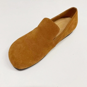 Mocassins pour hommes en cuir de vachette suédé de qualité supérieure, sabots à bout large, chaussures Bireken à semelle souple, pour la maison ou l'extérieur, mocassins décontractés - Product Image 4