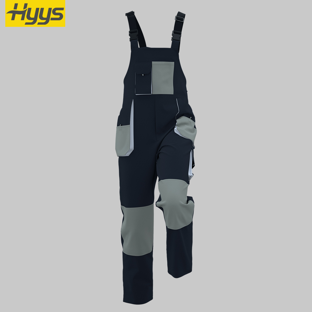 Pantalon à bretelles bleu foncé