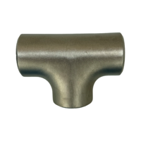 ASME B16.9 Conexión de tuberías en T Carbono de alta presión/SS Equal Tee SCH40 Soldadura Reducción de acero en T