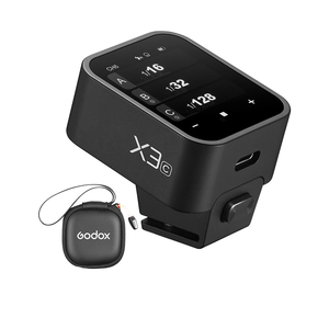 Déclencheur de <span class=keywords><strong>flash</strong></span> sans fil Godox X3 TTL <span class=keywords><strong>HSS</strong></span> 2.4G avec écran tactile OLED, synchronisation haute vitesse, charge rapide pour la photographie - Product Image 1
