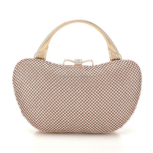 Bolso de Mano Pequeño de Lujo para Fiesta, con Cuentas, PU, Hecho a Mano, con Perlas, Correa para el Hombro y Cierre de Cremallera - Product Image 1