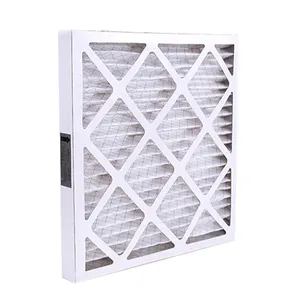 MERV 8 G4 paper frame panel filter, pleated cardboard frame filter AHU filter