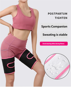 Bandes de sudation en néoprène pour la perte de poids, la gym, le fitness, le basketball, la course à pied, avec effet sauna et compression pour les cuisses - Product Image 5