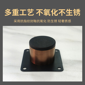 Luye Hardware Stainless Steel <b>Furniture</b> <b>Legs</b> Rose <b>Gold</b> 3 Cm Height Pipe Diameter 3.8 Cm For Sofas Tables Cabinets - Product Image 3