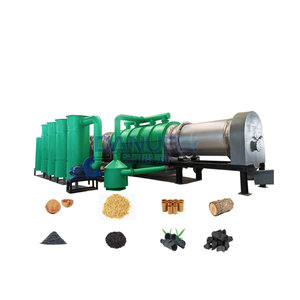 Continuous Malaysia Rotary <b>Hoist</b> Type Wood Rice Hull Bamboo Carbonization Furnace Machine - Product Image 1