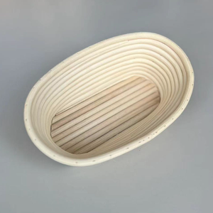 Chất Lượng Cao Handmade Việt Nam Wicker Hình Bầu Dục Mây Bánh Mì Chống Giỏ Giỏ Bột Giỏ Lý Tưởng Cho Nhà Và Chuyên Nghiệp Sử Dụng - Product Image 3