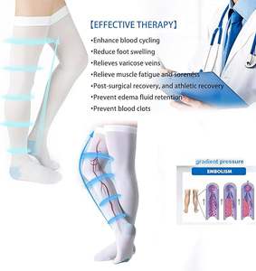 جوارب ضاغطة مضادة للجلطات تصل إلى الفخذ للجنسين من نوع Ted Hose، بمستوى ضغط متوسط 15-20 ملم زئبقي - Product Image 5