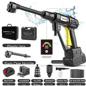 <span class=keywords><strong>Machine</strong></span> à <span class=keywords><strong>laver</strong></span> de voiture Portable domestique à haute pression Lt <span class=keywords><strong>moteur</strong></span> sans balais <span class=keywords><strong>Machine</strong></span> de nettoyage électrique au Lithium 1000W <span class=keywords><strong>puissance</strong></span> de sortie ABS - Product Image 1