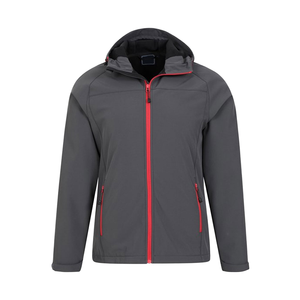 Veste Softshell légère pour hommes Fermeture à glissière en toile de qualité Longue hiver à capuche Nouveau design Technique de teinture unie Taille personnalisée - Product Image 1