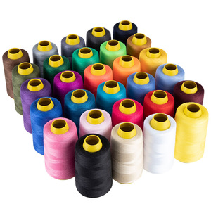 Fil à coudre en polyester teinté, durable, pour machine à coudre et couture à la main, 402 bobines colorées - Product Image 4