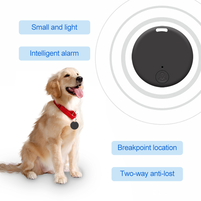 Smart Home GPS Anti-Lost Pet Tracker BLE 5.0 Air Tag Locator Mini Key Finder for Dogs and Pets with Alarm Feature
