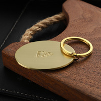 Porte-clés personnalisés pour motel, porte-clés vintage pour chambre d'hôtel, porte-clés en métal en alliage de zinc, porte-clés en laiton doré à embossage, vente en gros