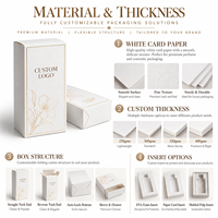Boîte en papier personnalisée pour emballage de parfum, impression de logo sur mesure, estampage à chaud, carton cosmétique pliable