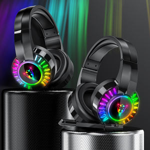 RGB Light gaming headset USB <span class=keywords><strong>Jack</strong></span> per Gamer pro gaming over size metal head band auricolari da gioco RGB - Product Image 4