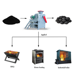 Presse à briquettes de grande capacité avec moteur AC pour marc d'olive et sciure de bois carbonisée, capacité de production de 1 à 10 tonnes - Product Image 5