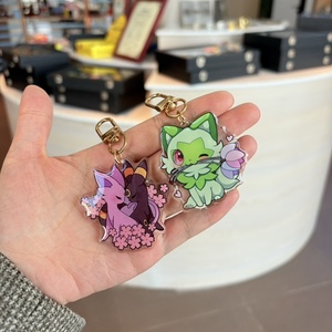 Acrylic Creative DIY <strong>Keychain</strong> Customization Double Layer Transparent <strong>Keychain</strong> Cartoon