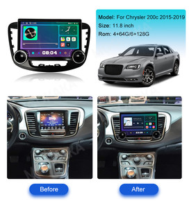 11.8inch đài phát thanh xe cho Chrysler 200C 2015 2017 DVD đa phương tiện video player Android Auto GPS navigation Carplay DSP 5 gam Wifi knods - Product Image 2